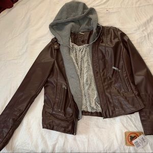 Brown leather Jacket